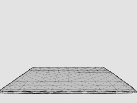 Tufted Rye Cream White Rug Model 3D