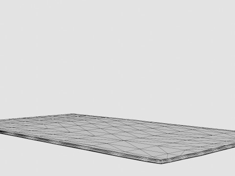 Tufted Rye Cream White Rug Model 3D
