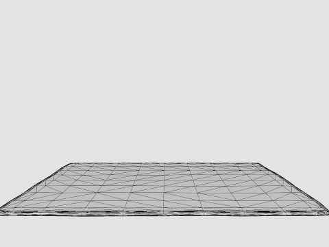 Білий житній кремовий килим 3D Модель