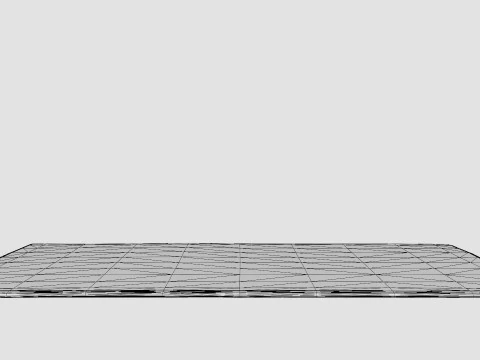 Tufted Rye Cream White Rug 3D Model