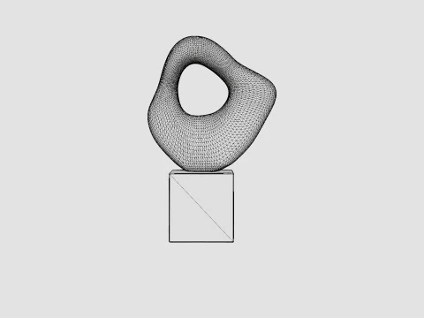 Large stoneware sculpture 3D Model