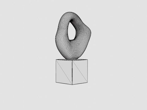 Large stoneware sculpture 3D 模型