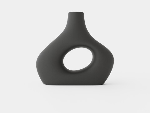 Glazed stoneware vase 3D Model