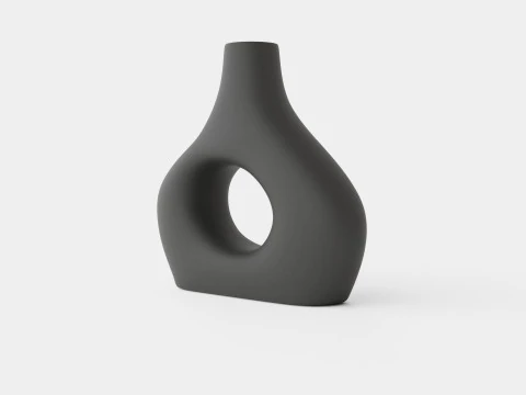 Glazed stoneware vase 3D Model