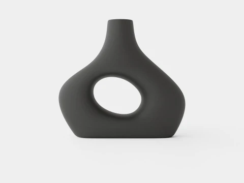 Glazed stoneware vase 3D Model