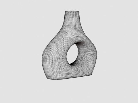 Glazed stoneware vase 3Dモデル