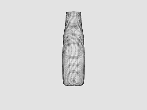 Glazed stoneware vase 3D Model