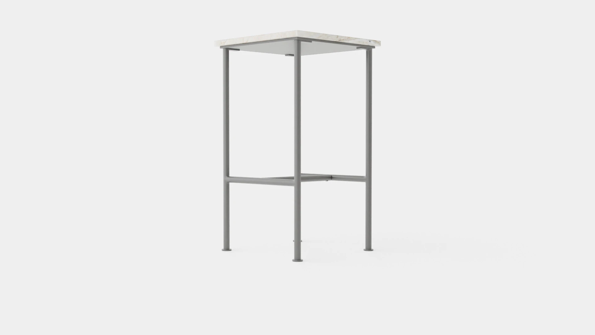 Small side table with metal legs 3D Model .c4d .max .obj .3ds .fbx .stl .blend 