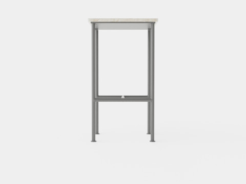 Small side table with metal legs Modelo 3D