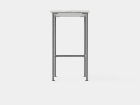 Small side table with metal legs 3D Model