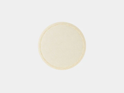 Pouf in Canvas Light Beige 3D Model