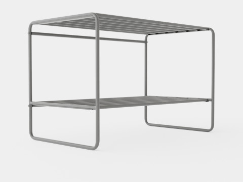 Shoe rack in lacquered metal Modelo 3D