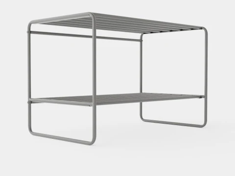 Полка для обуви из лакированного металла 3D Модель