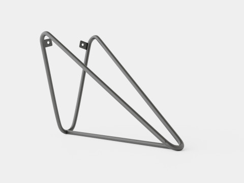 Metal Clothes Hanger Brown Black 3D Model