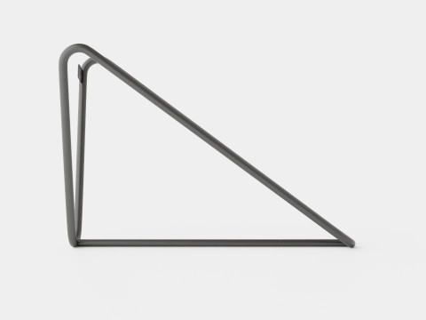 Metal Clothes Hanger Brown Black 3D Model