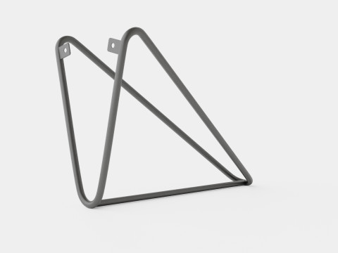 Metal Clothes Hanger Brown Black 3D Model