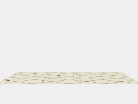 Short Pile Rug Beige Dusty Light 3Dモデル