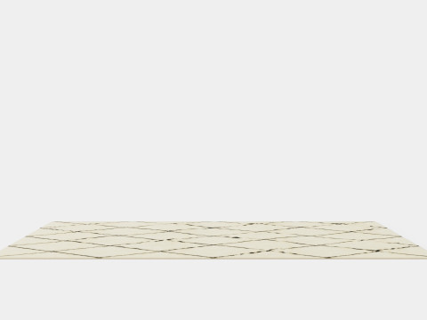 Short Pile Rug Beige Dusty Light 3Dモデル