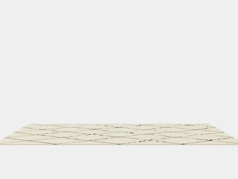 Short Pile Rug Beige Dusty Light 3D Model