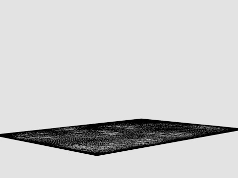 Short Pile Rug Beige Dusty Light 3D Model