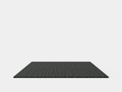 Basic Coir Door Mat Black Dark Model 3D