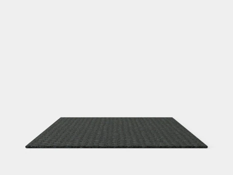 Basic Coir Door Mat Black Dark 3D Model