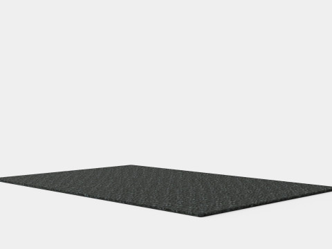 Basic Coir Door Mat Black Dark Model 3D