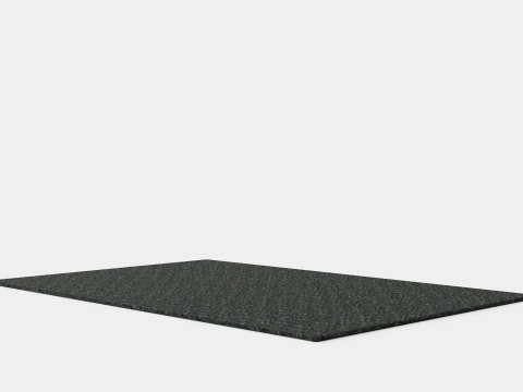Basic Coir Door Mat Black Dark 3D Model