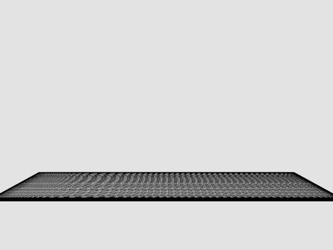 Basic Coir Door Mat Black Dark 3D Model