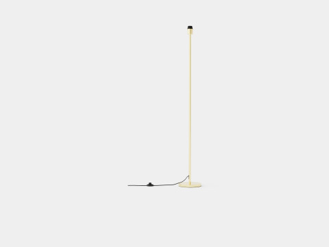 Metal Floor Lamp Gold 3D Модель