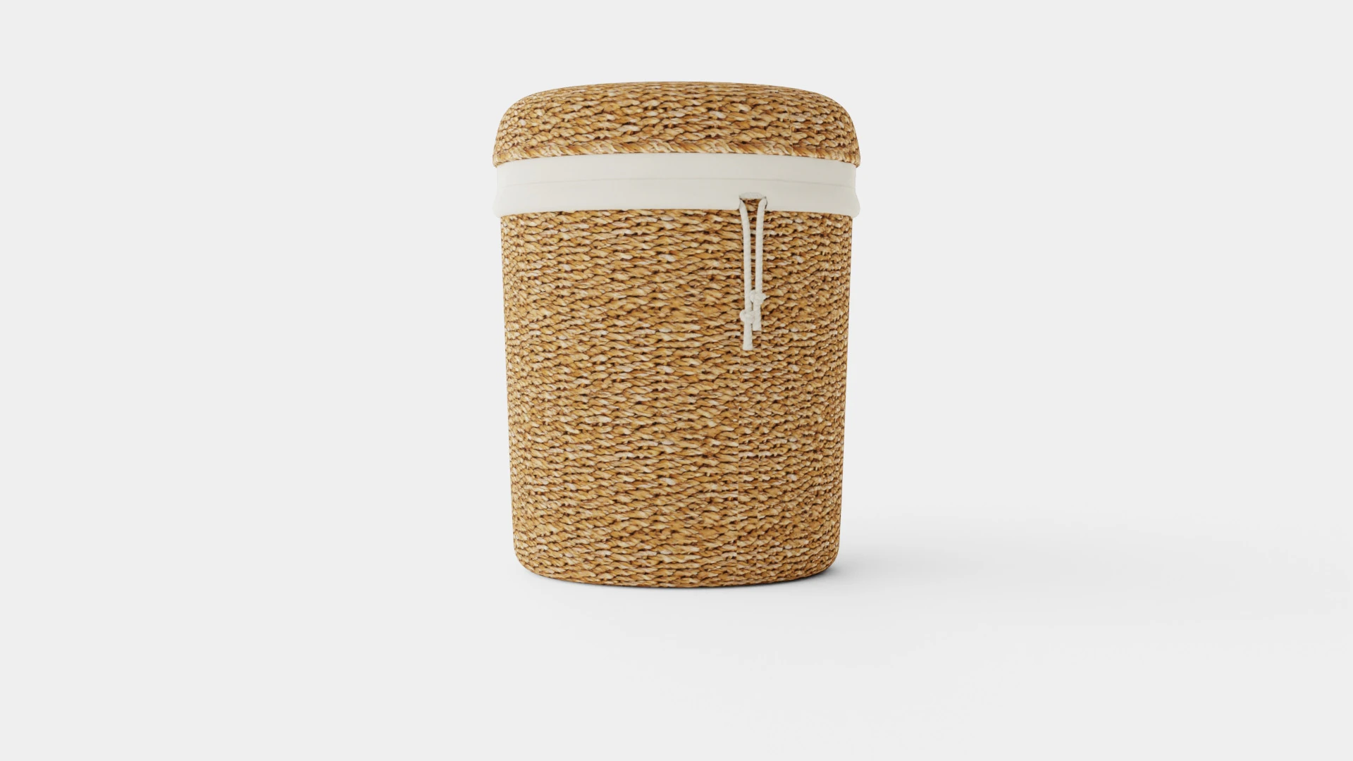 Cylinder-shaped laundry basket 3D Model .c4d .max .obj .3ds .fbx .stl .blend 