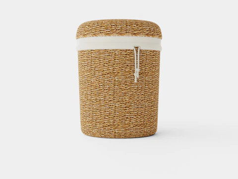 円筒形ランドリーバスケット 3Dモデル