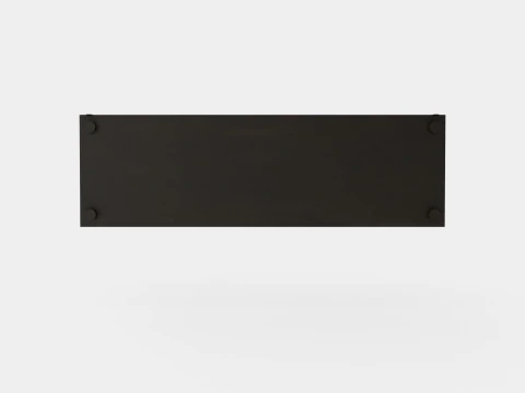 Wooden Wall Shelf Dark Brown 3D Model