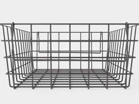 Small Storage Basket Black 3D Model