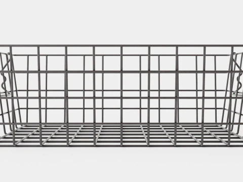 Small Storage Basket Black 3D Model