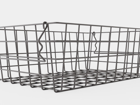 Small Storage Basket Black Modello 3D