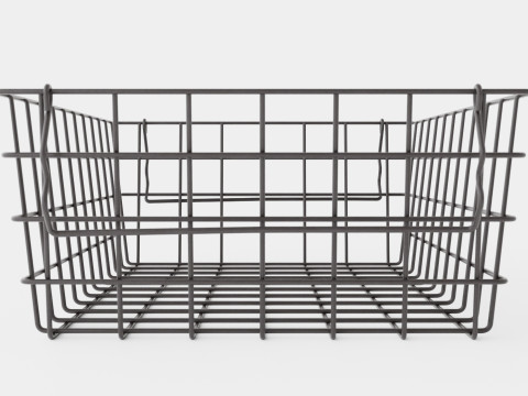 Small Storage Basket Black Modello 3D