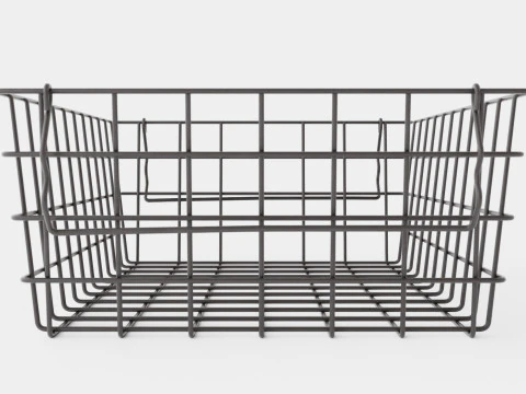 Small Storage Basket Black 3D Model