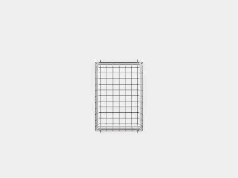 Small Storage Basket Black Modello 3D