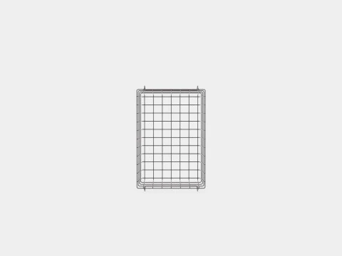 Small Storage Basket Black 3D Model