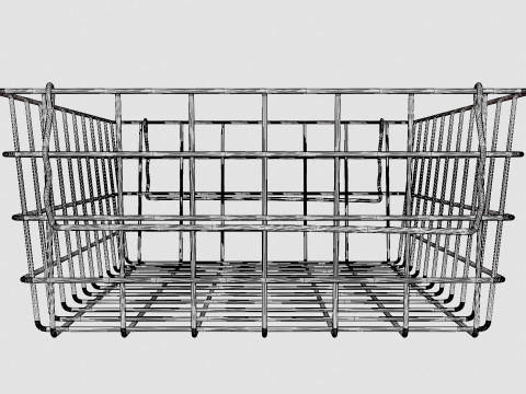 Small Storage Basket Black Modello 3D