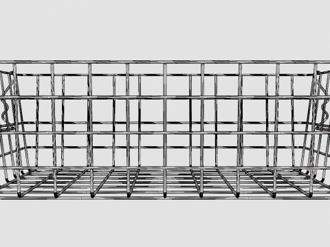 Small Storage Basket Black Modello 3D