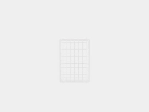 Small Metal Storage Basket White 3D Модель