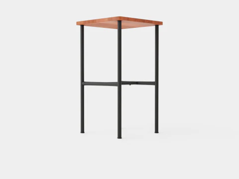 Small Side Table Brown Black 3D Model