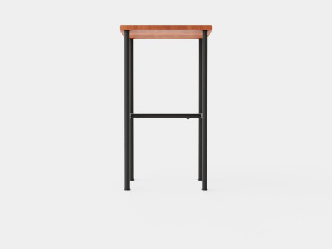 Small Side Table Brown Black Modelo 3D