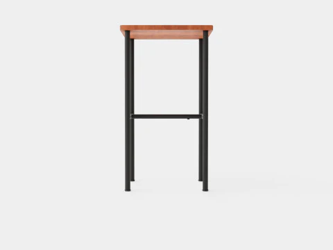 Small Side Table Brown Black 3D Model