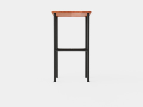 Small Side Table Brown Black Modelo 3D