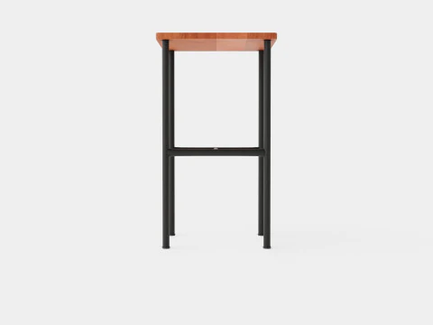 Small Side Table Brown Black 3D Model
