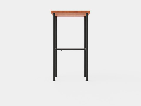 Small Side Table Brown Black Modelo 3D