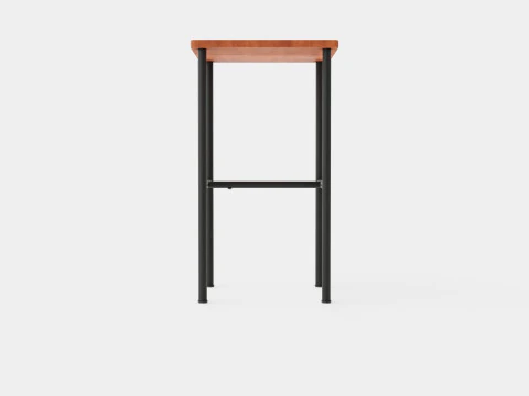 Small Side Table Brown Black 3D Model